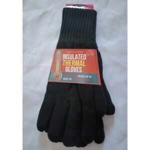 NWT West Loop Thermal Gloves Insulated Thermal FauxFur Lined  Black sz L/XL Mens